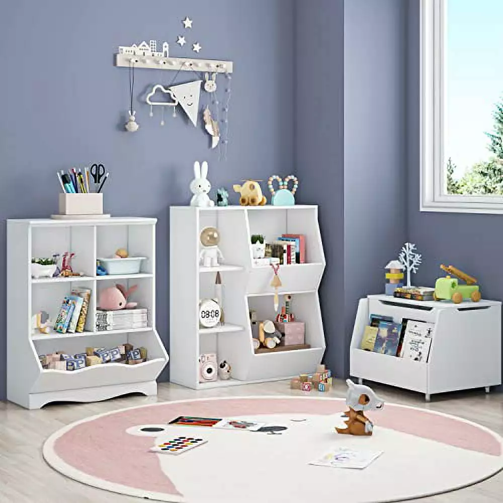 HORSTORS Toy Storage Arrangers Kids Bookcase and Bookshelf Playroom FuXia