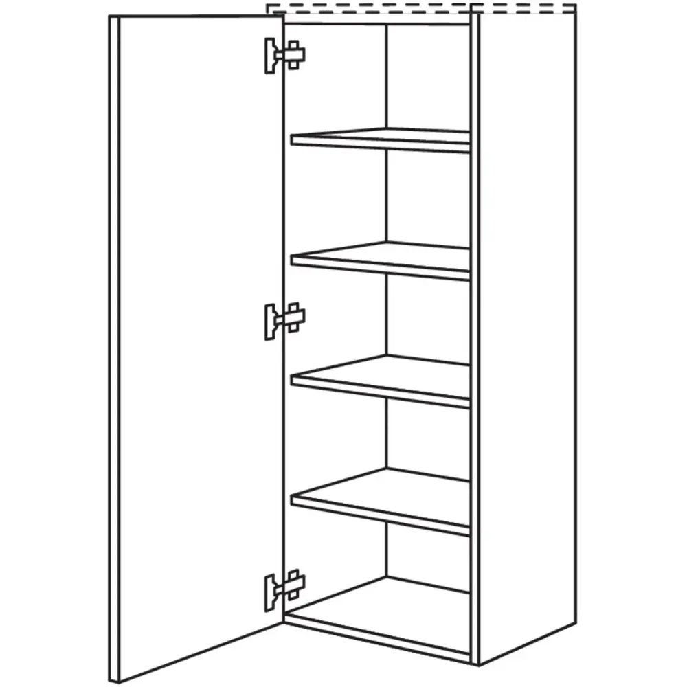 nobilia Midischrank Echtholz- Furnier MEF45-130 45 cm