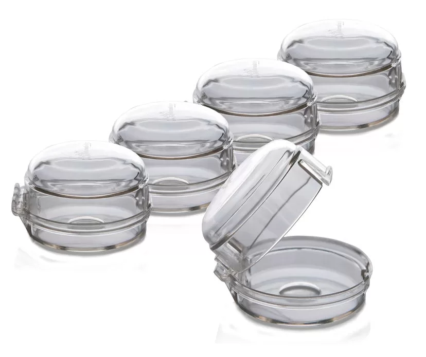 Dreambaby L730A Transparent Plastic Stove Knob Covers Child Safety