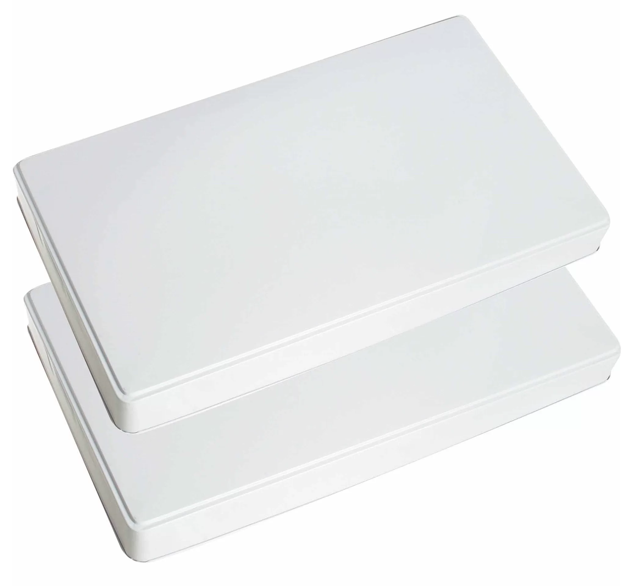 Range Kleen 571 Rectangle Burner Kovers White Set 2 Stoves