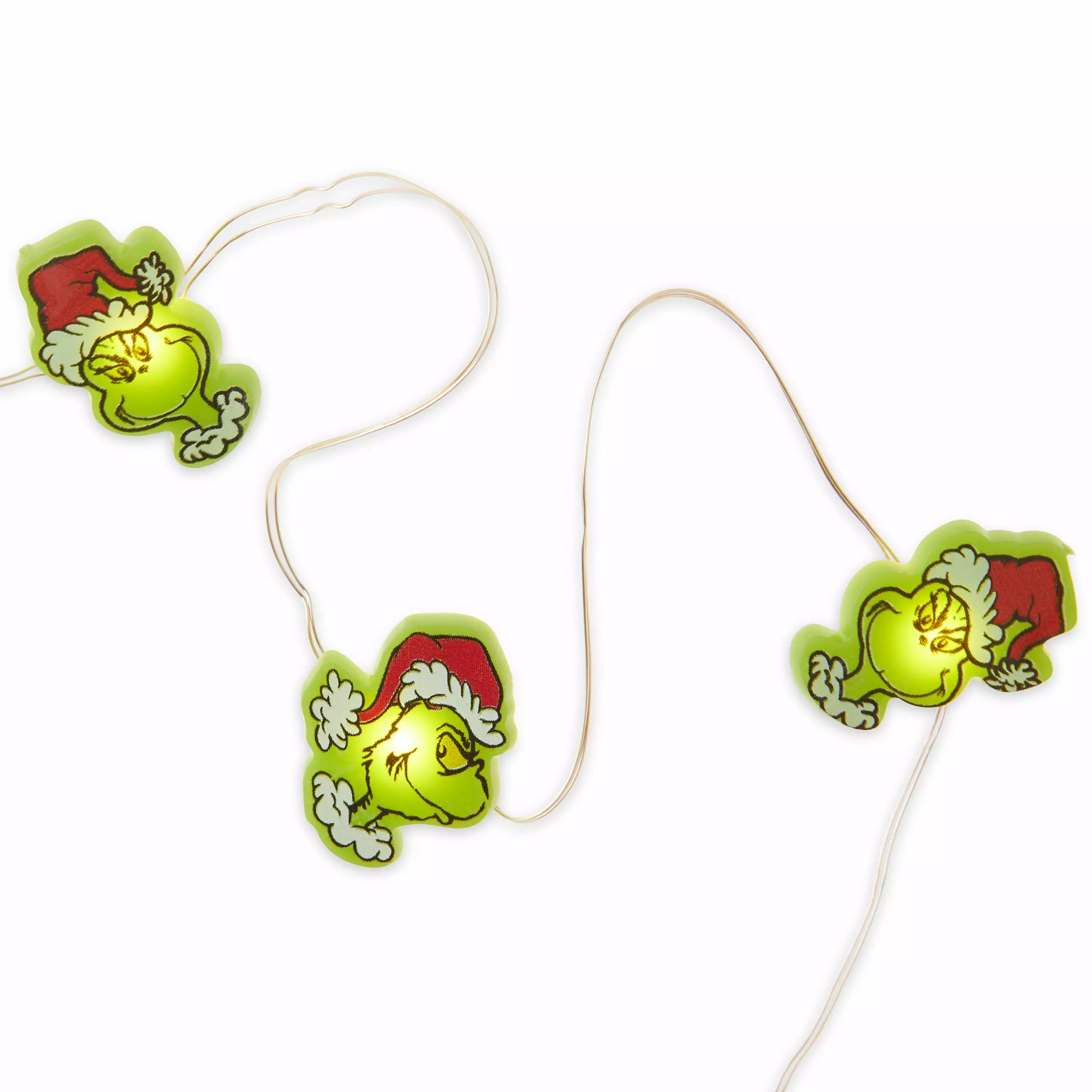 Dr Seuss Grinch Who Stole Christmas 20 Count LED Micro String Lights 7 Feet Long Ruz