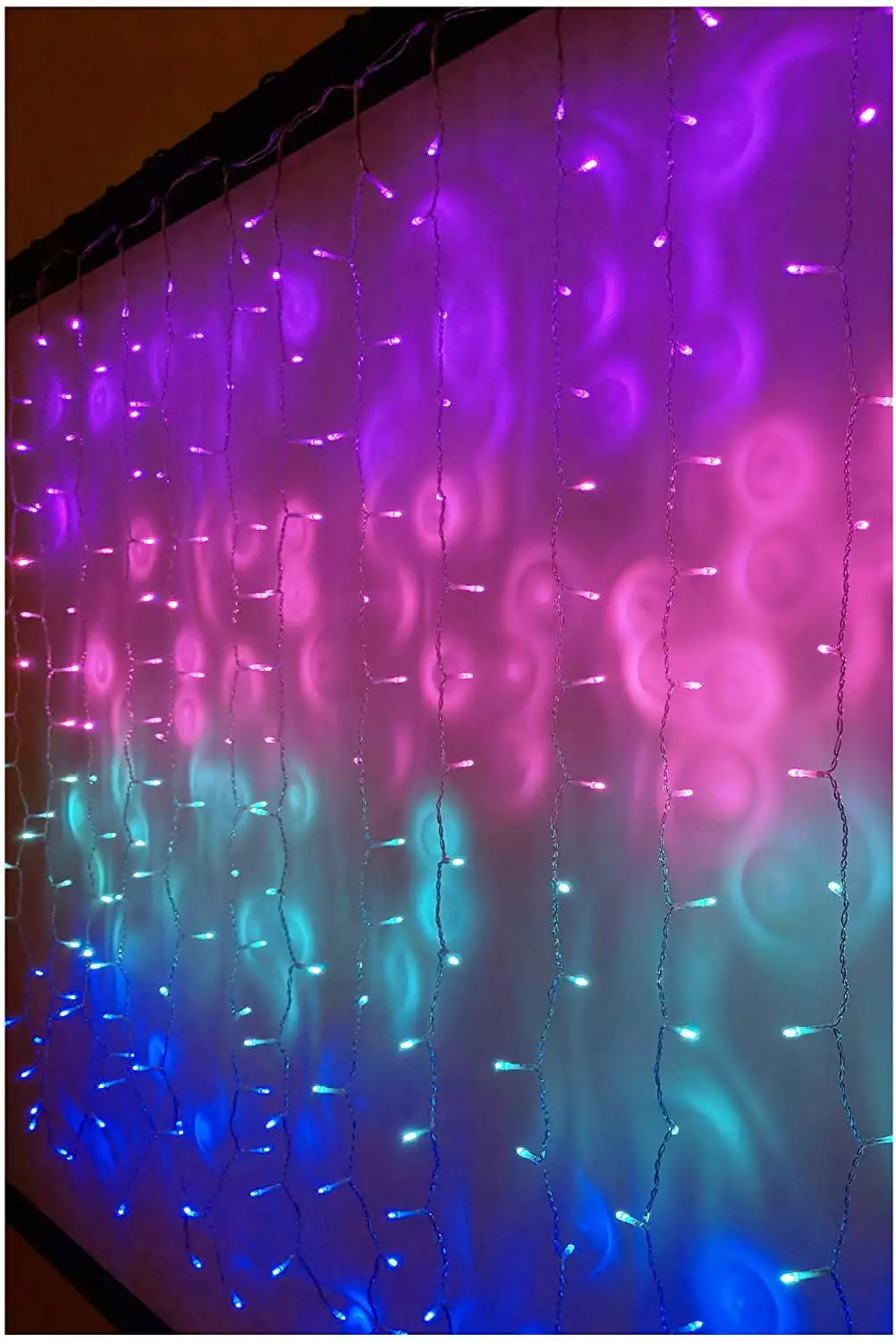 Unicorn Multi-color LED Ombre Mermaid Curtain String Lights Holiday Lighting 4.5 Feet Something Unicorn