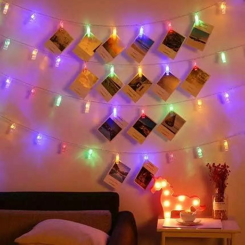 Christmas String Lights Photo Clip String Light 20 LED Fairy Lights Clips Pictures Topboutique