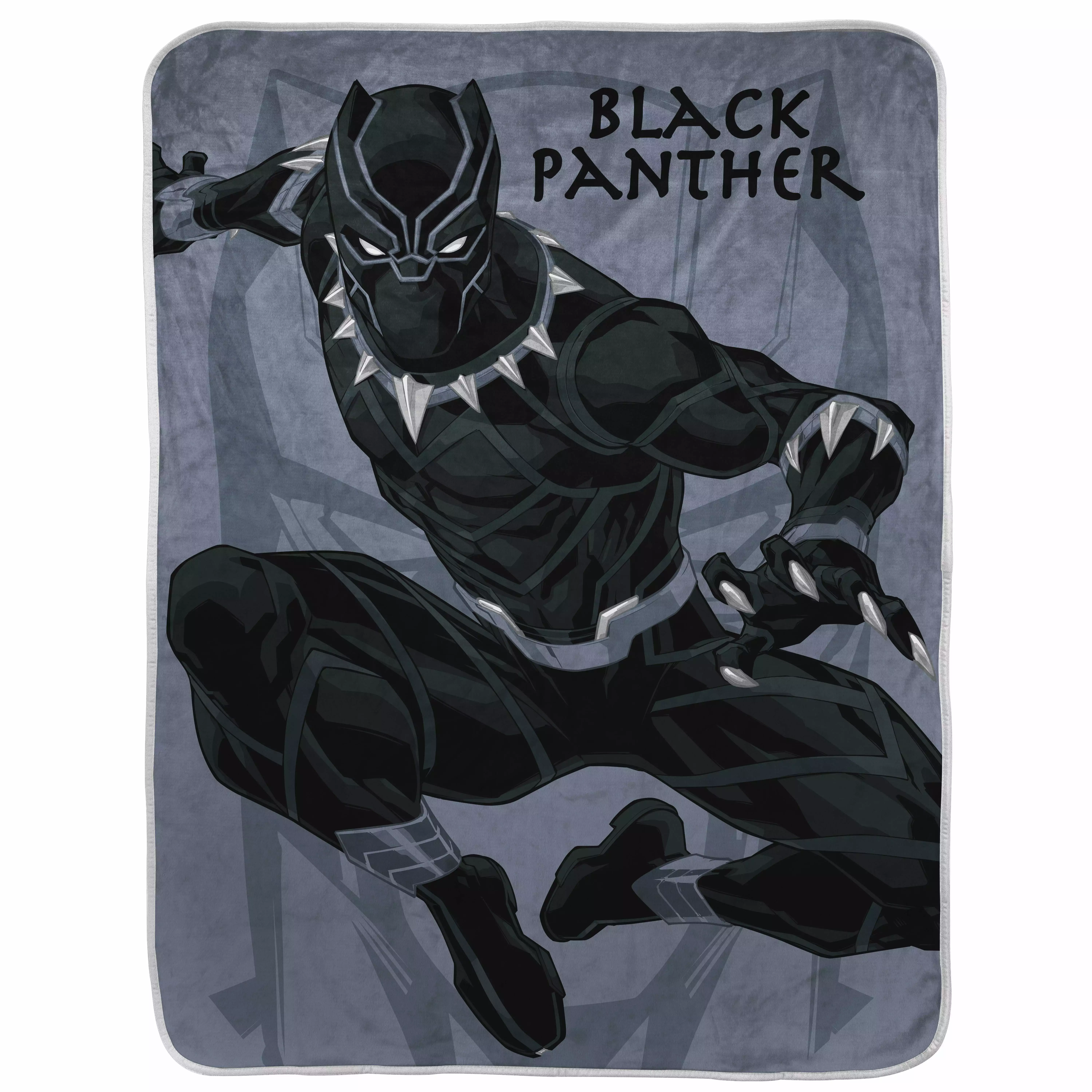 Marvel Black Panther King Silk Touch Throw Blanket 40 x 50 Inches Microfiber