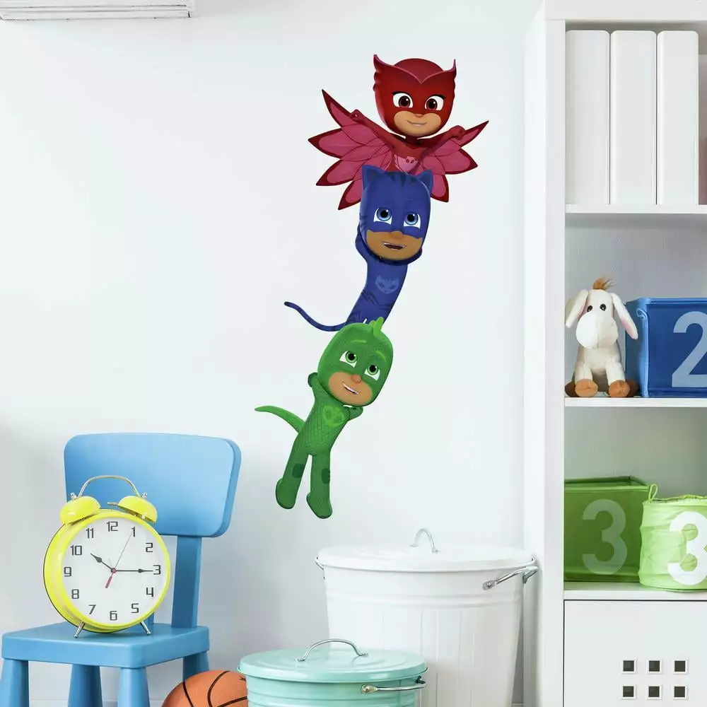 PJ Masks Superheroes Peel and Stick Giant Wall Decals Kids Room Decor RoomMates