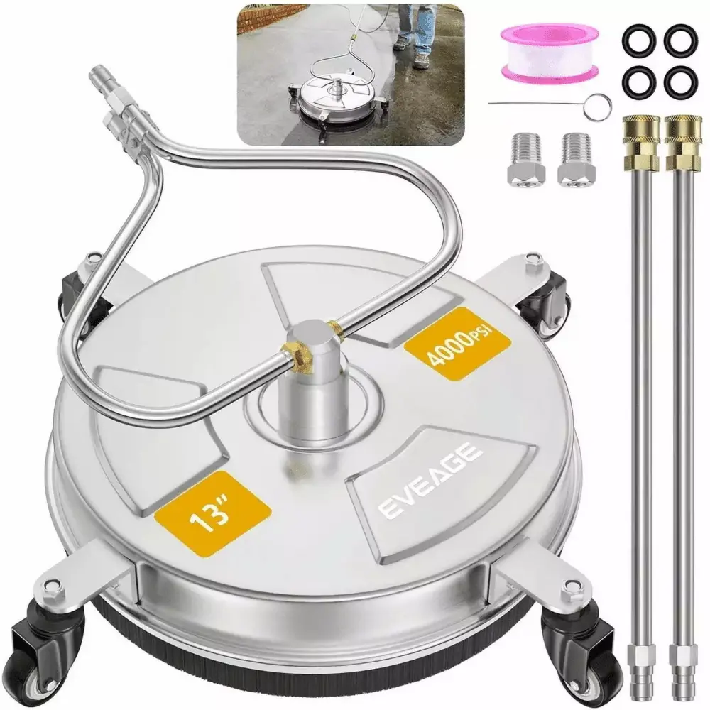 EVEAGE 13 Inch Pressure Washer Surface Cleaner 4000 PSI 13