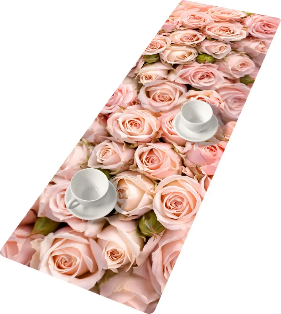Table runner table band tablecloth felt pattern table decoration painless care 95 x 33 cm Diana from Turkey