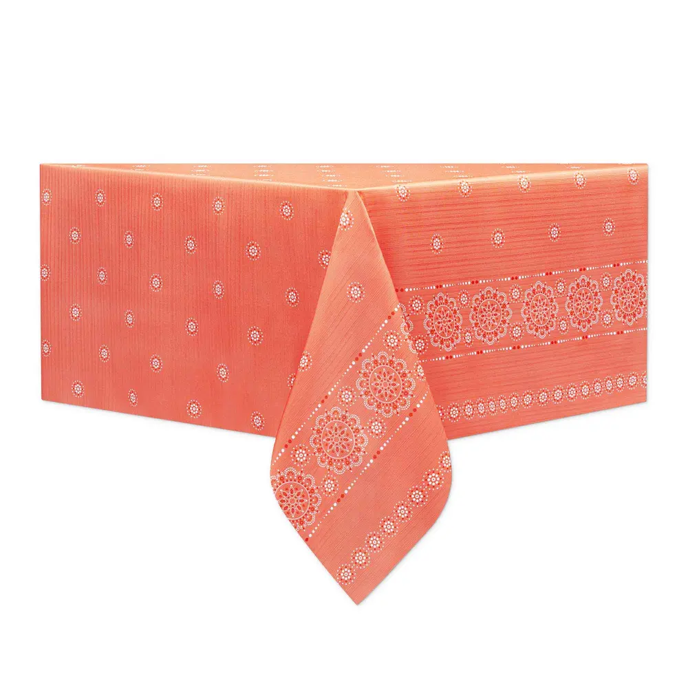 Textured Fabric Tablecloth 60" x 84", Mandala