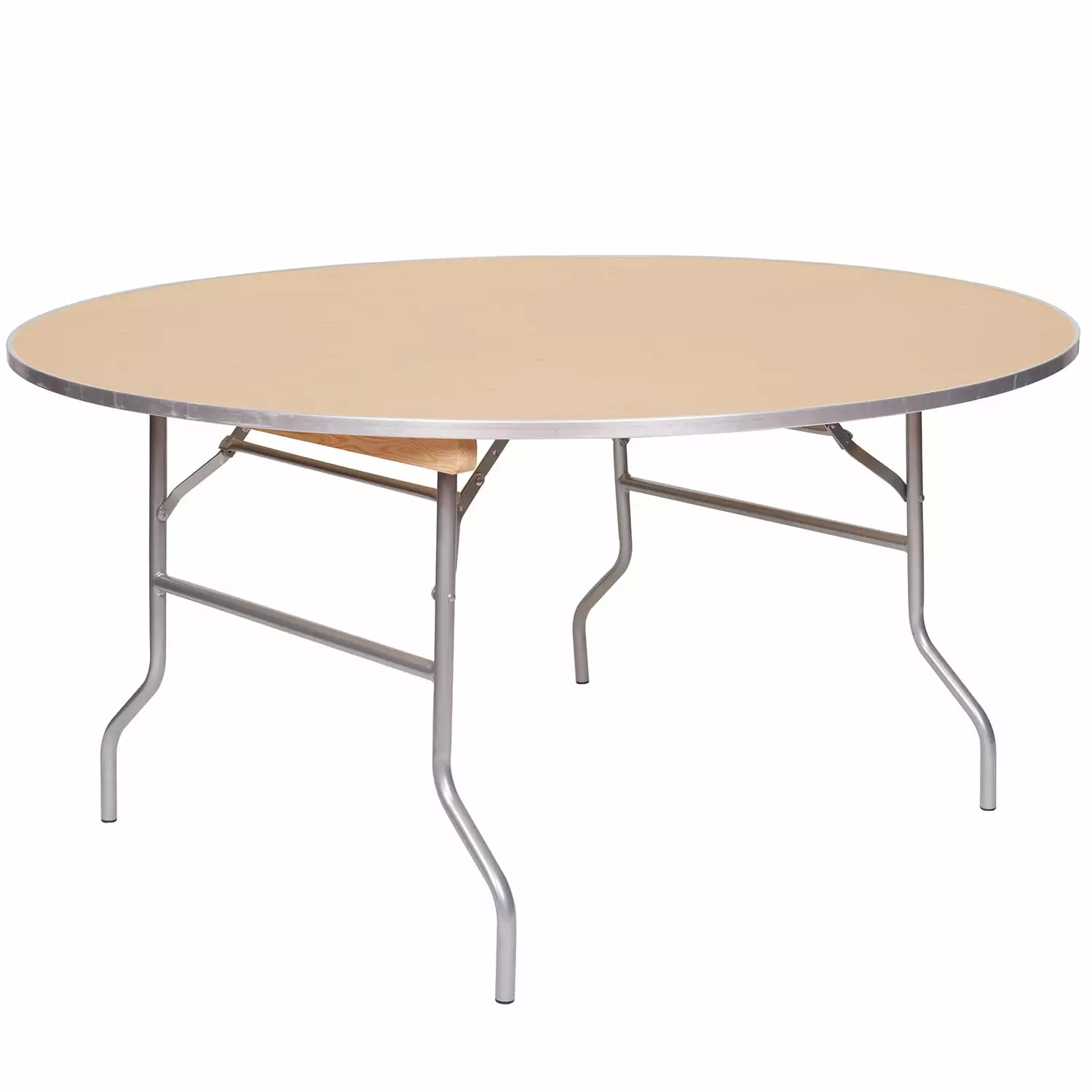 60 WFT Series Russian Birch Wood Round Table Metal Edge PRE Brand