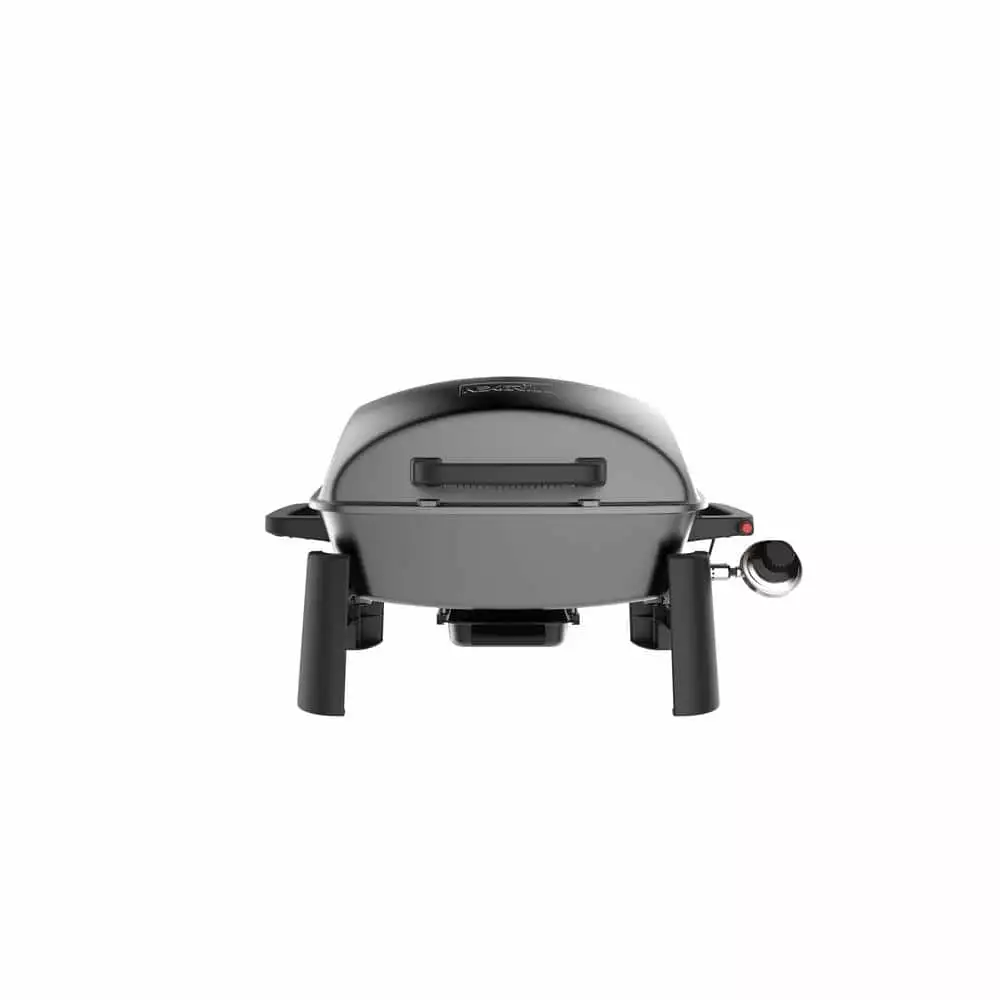 1-Burner Travel-Friendly Table Top Propane Gas Grill Cast Aluminum Outdoor BBQ