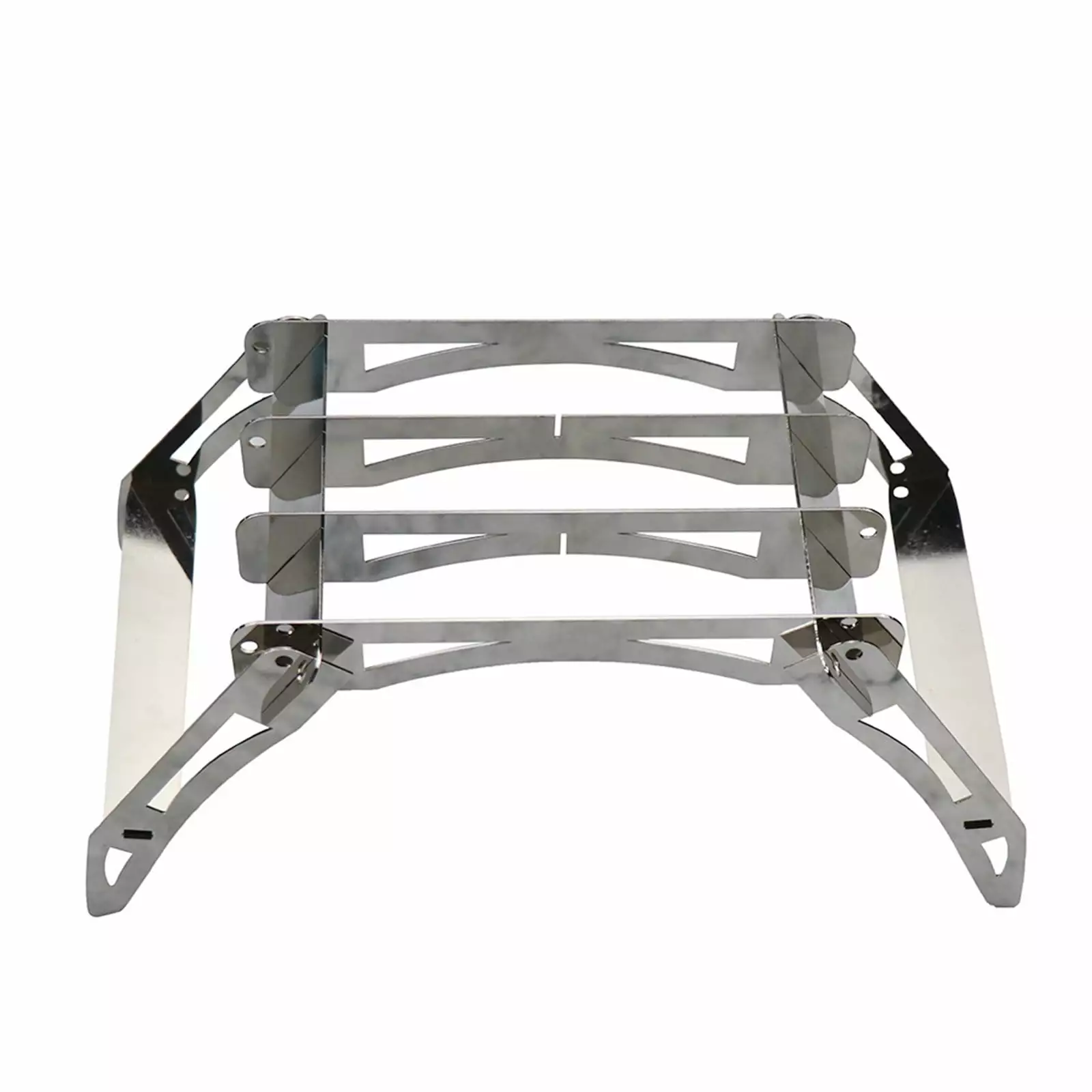 Folding Travel-friendly Barbecue Charcoal Grill Stainless Steel Tabletop Smoker BBQ Outdoor Cooking Camping CofeeMO