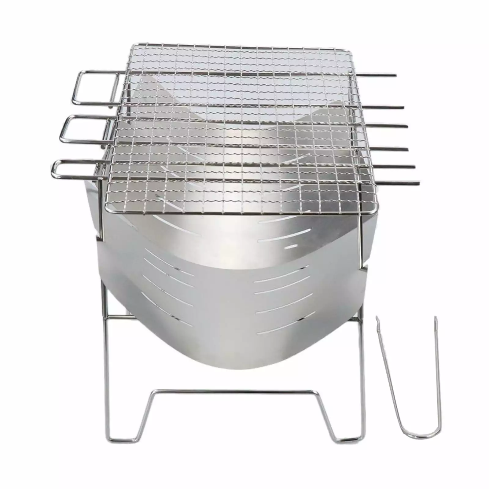 Home Saving Jubipavy Folding Travel-friendly Barbecue Charcoal Grill Barbecue Desk Tabletop Outdoor Stainless Steel Smoker...