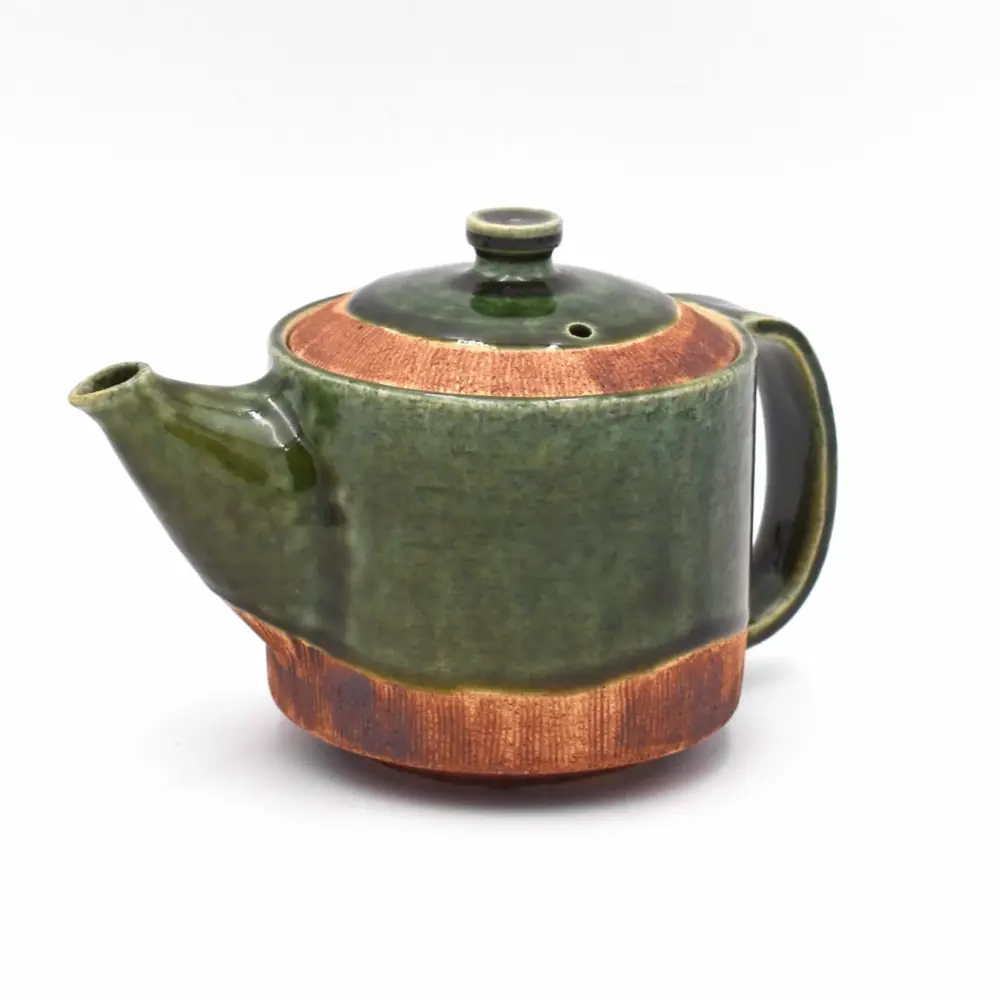 Kushime-Oribe Kittate Tea Pot