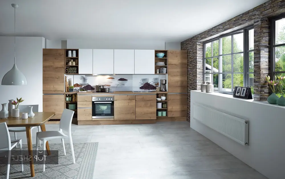 nobilia kitchen unit Structura 402 Oak Havana niche cladding 445 decor World Tee handleless 420 cm configurable -