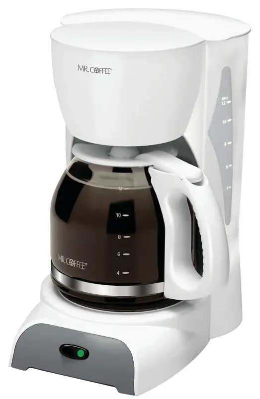 Mr. Coffee SK12-RB Coffee Maker, 11.76 W, 12.56 H, 8.43 D, 12 Cups, 900 W, Alabaster