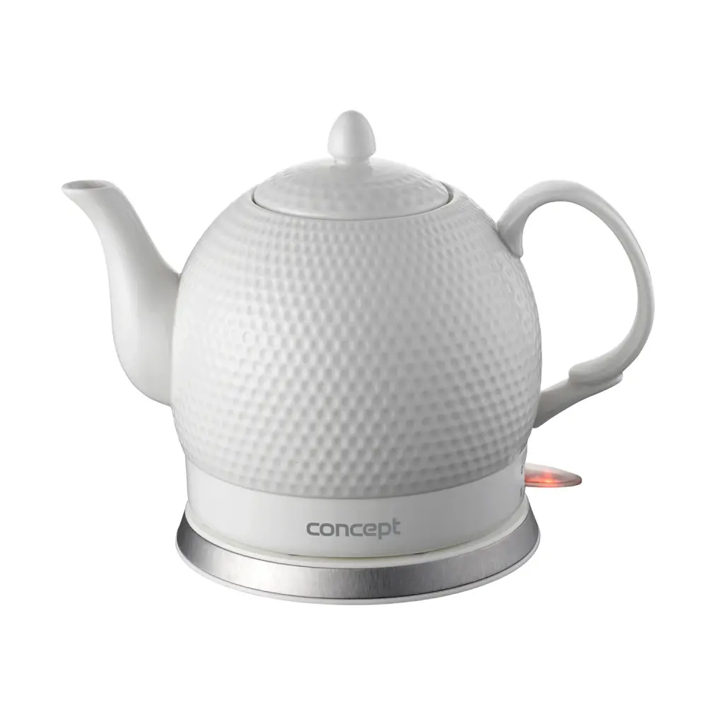 Concept RK0050 Ceramic Electric Kettle Teapot Round Jug Sophisticated Modern Backlight 1.2L 1000 W