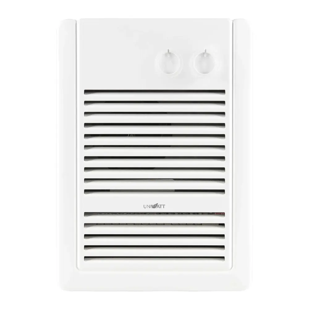 UHF Compact and Versatile Fan Heater 1,000 Watts Integrated Thermostat and Timer, 9-1/16'' x 4-15/16'' x 12-3/8''