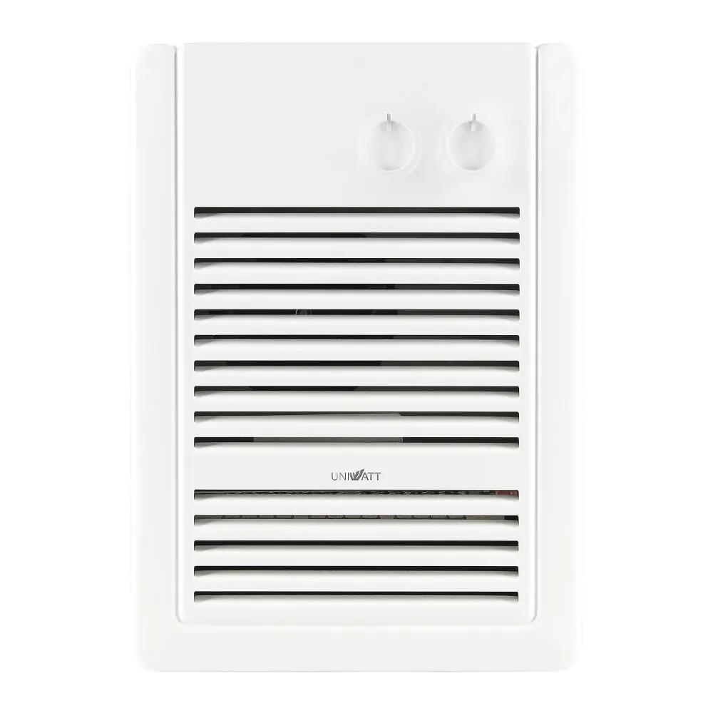 UHF Compact and Versatile Fan Heater 1,000 Watts Integrated Thermostat and Timer, 9-1/16'' x 4-15/16'' x 12-3/8''