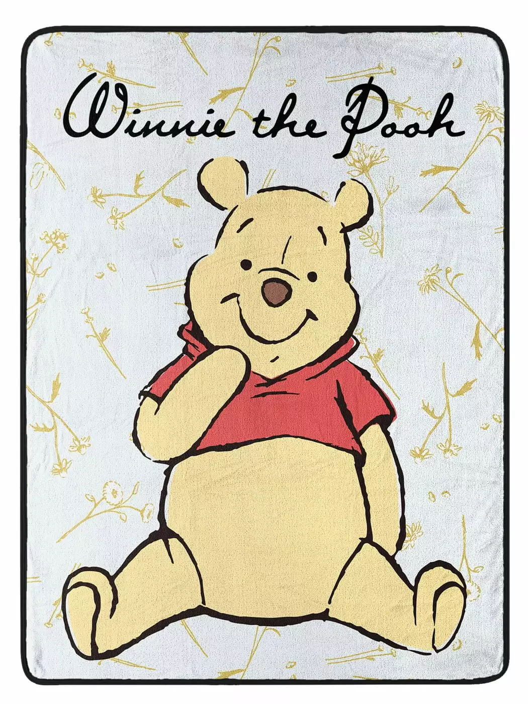 Disney Winnie Pooh Silly Bear Fleece Super Plush Throw Blanket 46 x 60 Seven Times Six