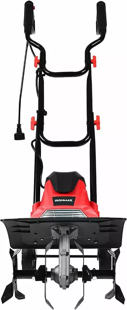 14-Inch 10 Amp Corded Electric Tiller and Cultivator 9-Inch Tilling Depth and 4 Tines Garden Lawn Soil Digging 14