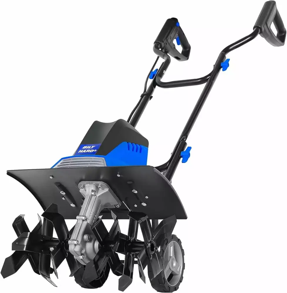16-Inch 13.5 Amp Electric Tiller Cultivator 6 Steel Tines and Adjustable Wheels Gardening 14