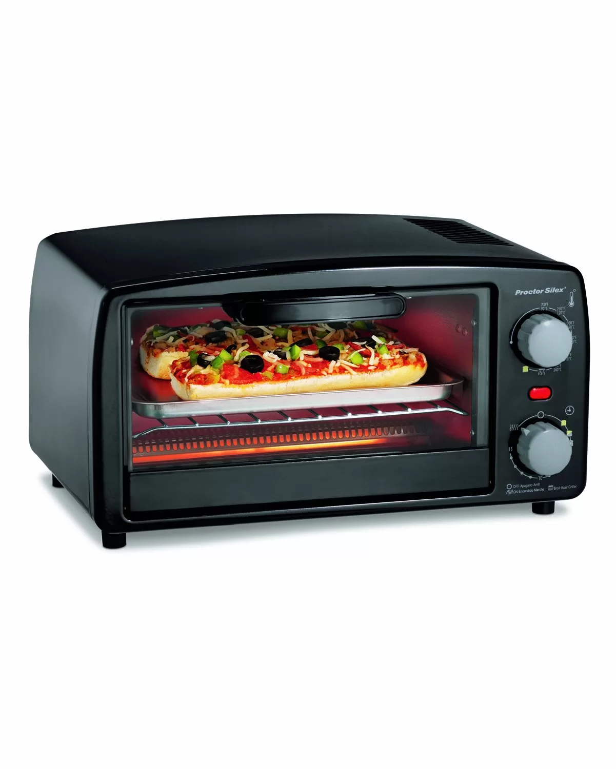Proctor Silex 31118Y 4 Slice Toaster Oven and Broiler Black
