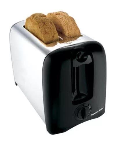 Proctor Silex 22608 2 Slice Toaster Chrome Black