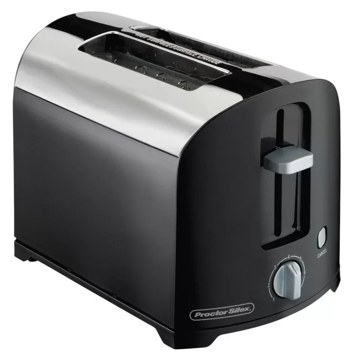 Proctor Silex 22622 2 Slice Cool Wall Toaster Black