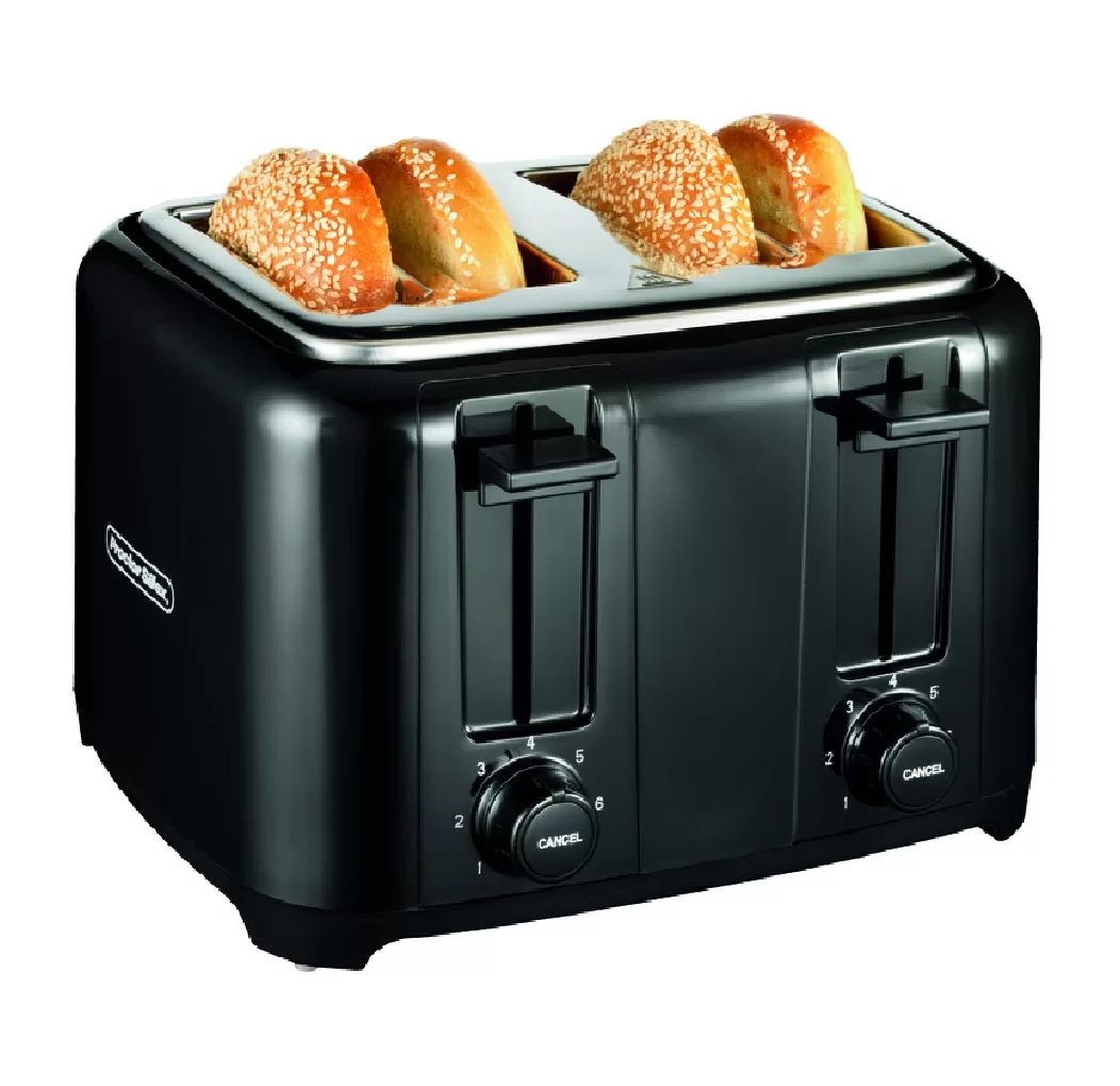 Proctor Silex 24215PS 4 Slot Toaster Black Even Browning