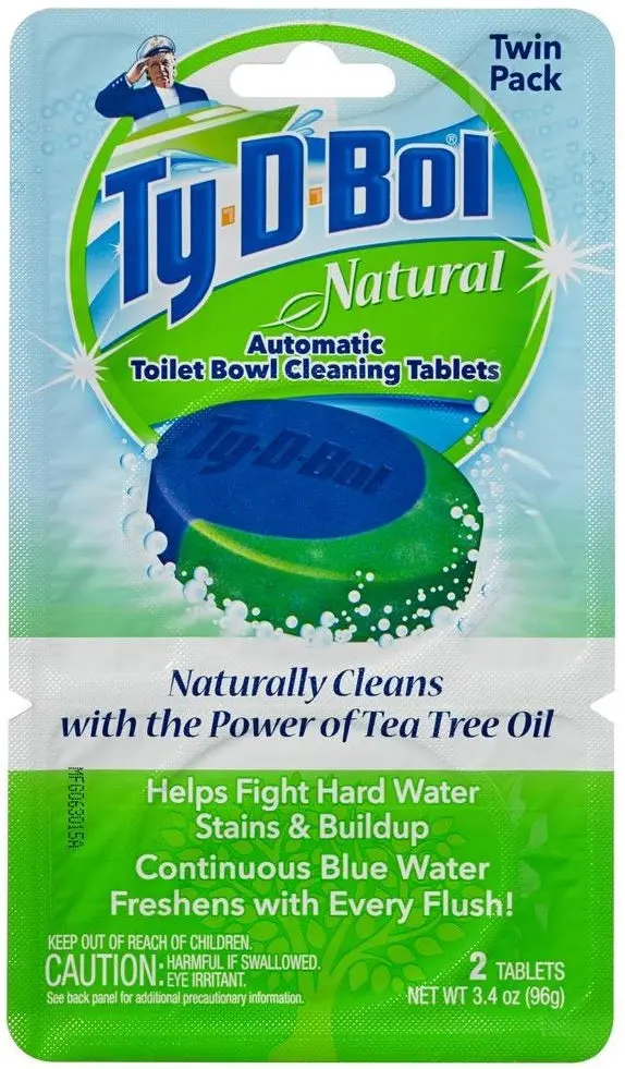 Ty-D-Bol 561001.2x6T Natural Automatic Toilet Bowl Cleaning Tablets 2 Pack Continuous Clean
