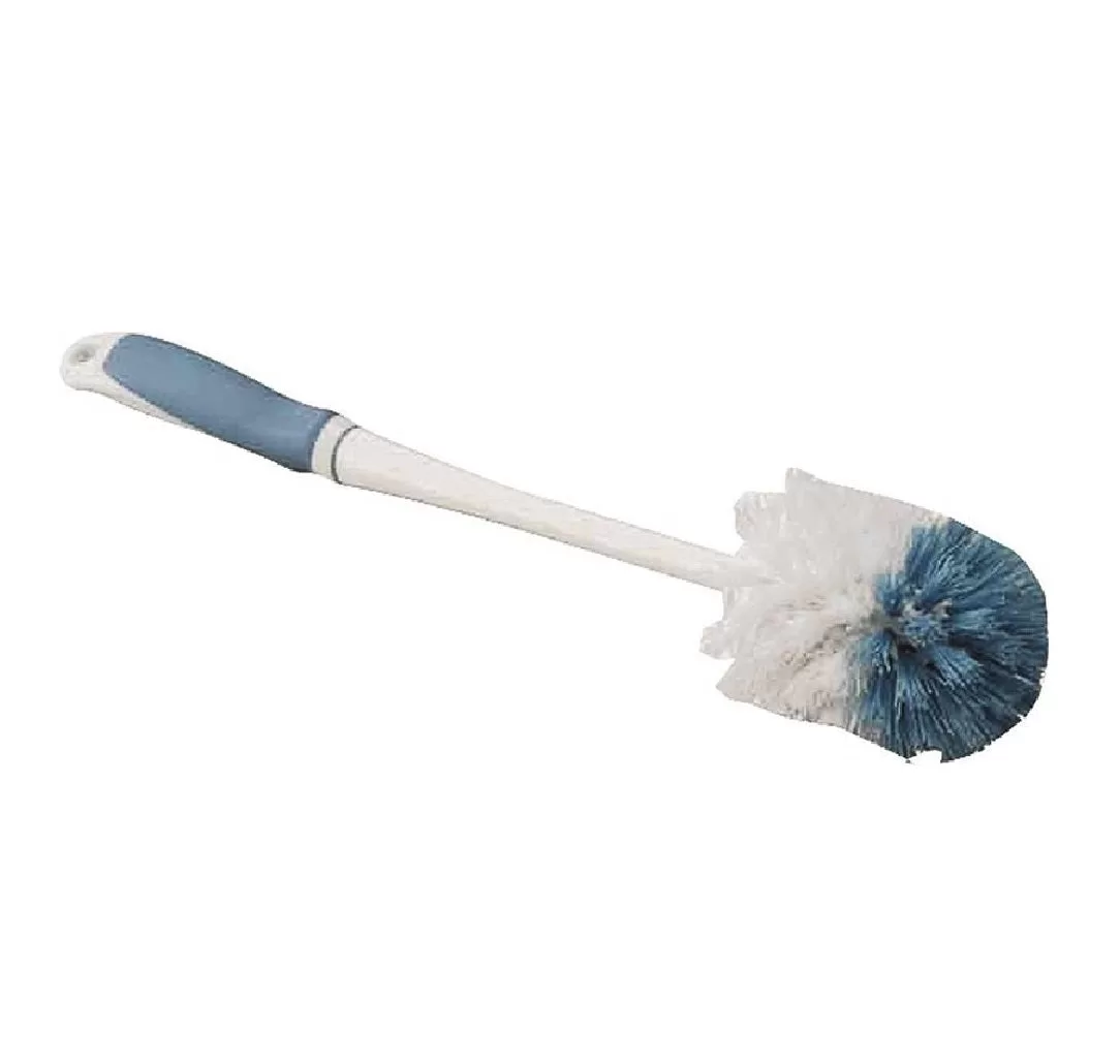 Simple Spaces YB88063L Toilet Bowl Brush Blue White 15-1/8 Inch