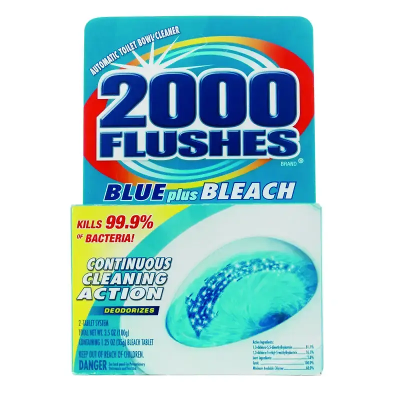 2000 Flushes Clean Scent Automatic Toilet Bowl Cleaner 4 oz. Tablet Pack 12