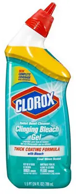 Clorox Toilet Bowl Cleaner Clinging Bleach Gel 24 Ounce Bathroom Cleaner