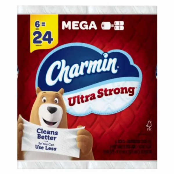 6PK Charmin Mega Tissue Bulk Toilet Paper Soft Strong Bathroom Tissue Procter u0026 Gamble