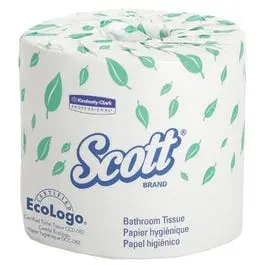 1-Ply Bathroom Tissue 1210 Sheets per Roll 80-Pack Bulk Use Scott