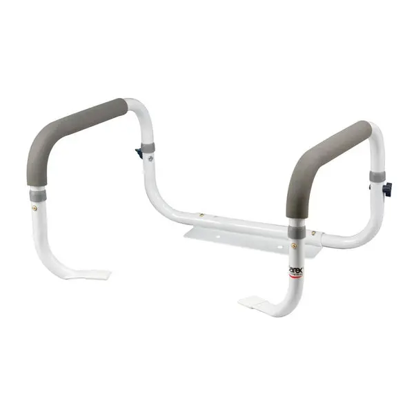 Carex FGB36800 Toilet Support Rail White Elderly Bathroom Safety Handle