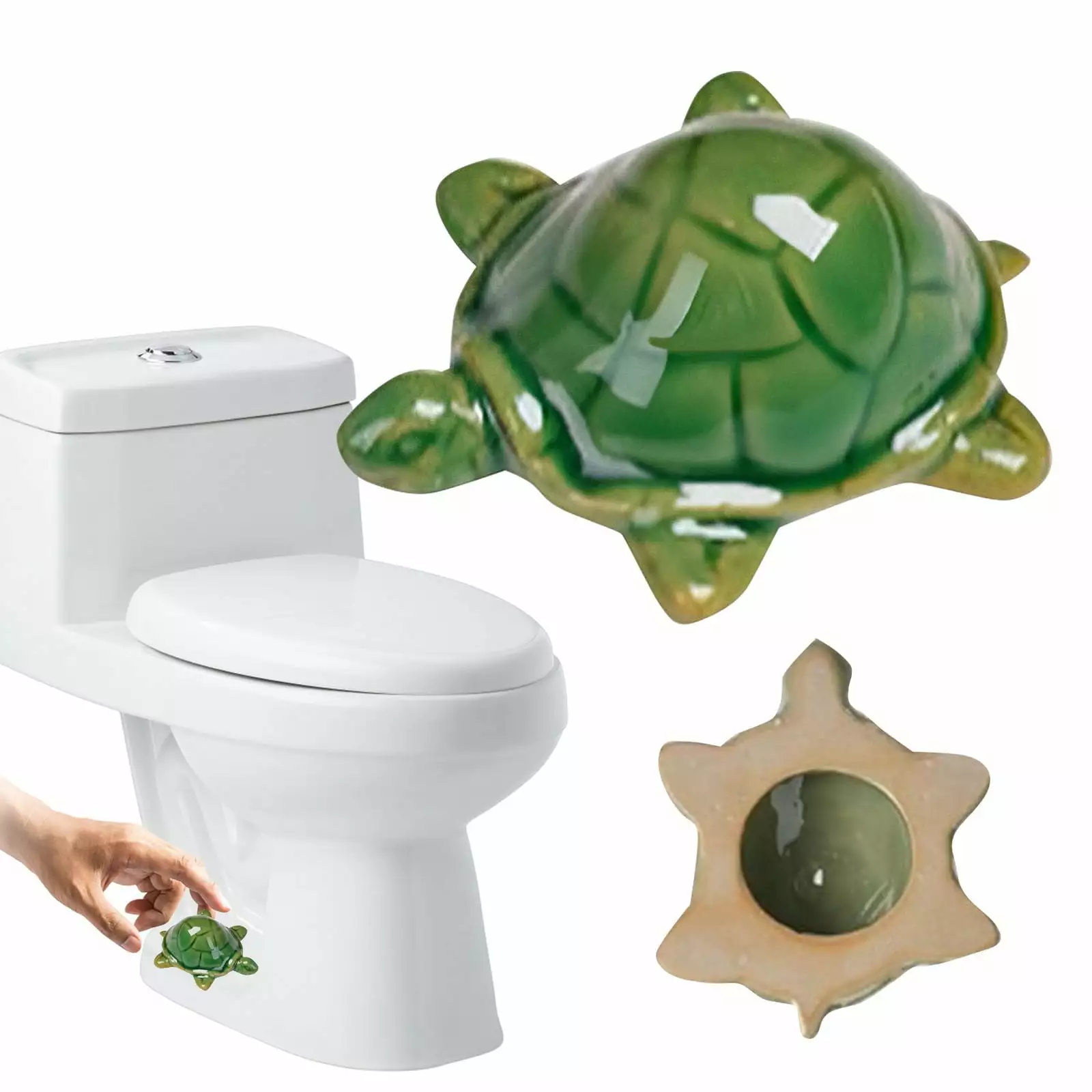 Spring Saving Clearance Cute Turtle Ceramic Toilet Cover Decorative Bathroom Animals Anikagwuef