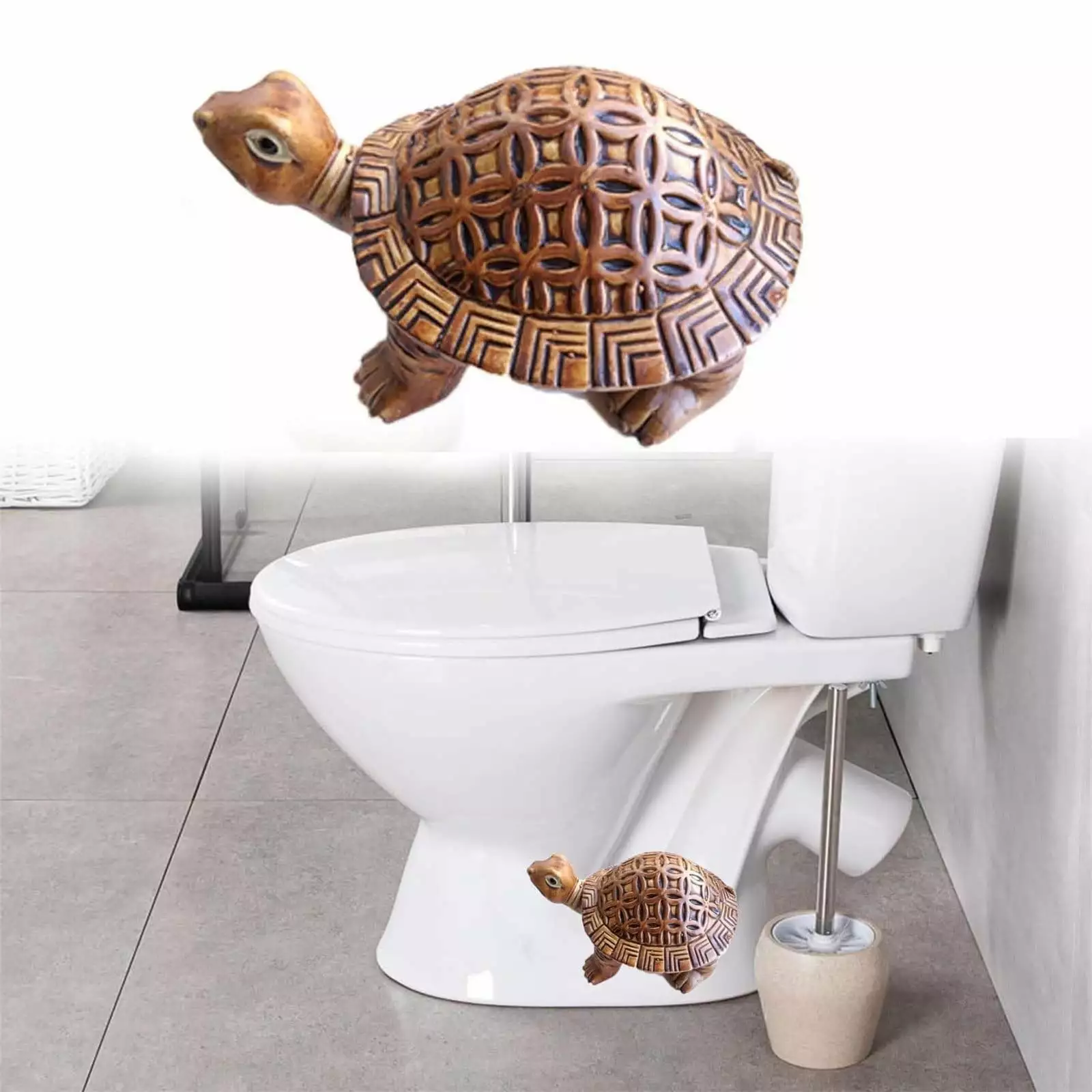 Spring Saving Clearance Decorative Frog Fish Turtles Ceramic Toilet Covers Caps Anikagwuef