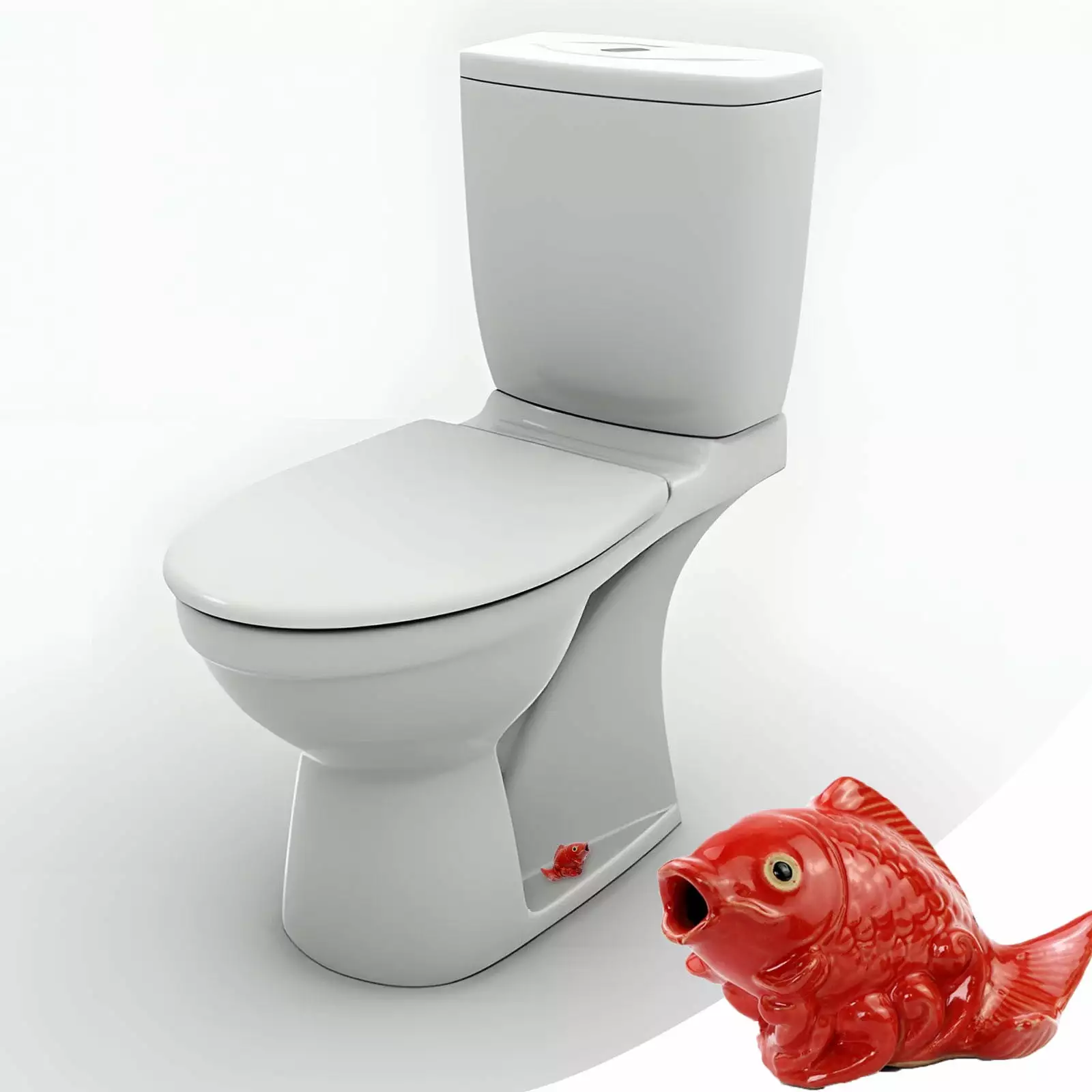 Dadatutu Ceramic Toilet Cover Decorative Bathroom Toilet Cover 3Pc Set