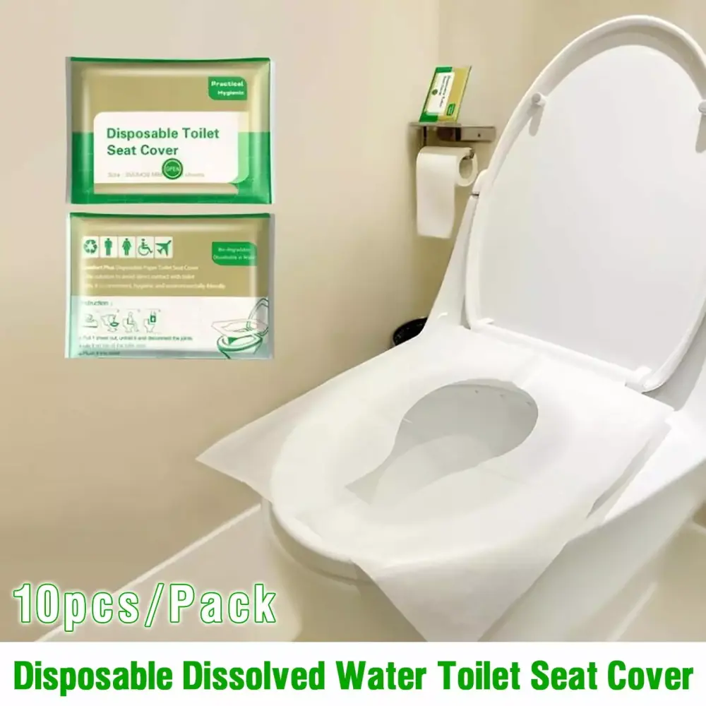 JIA JIA SHUANG Disposable Toilet Seat Cover - Water Dissolvable Bathroom Hygiene Covers Clearance