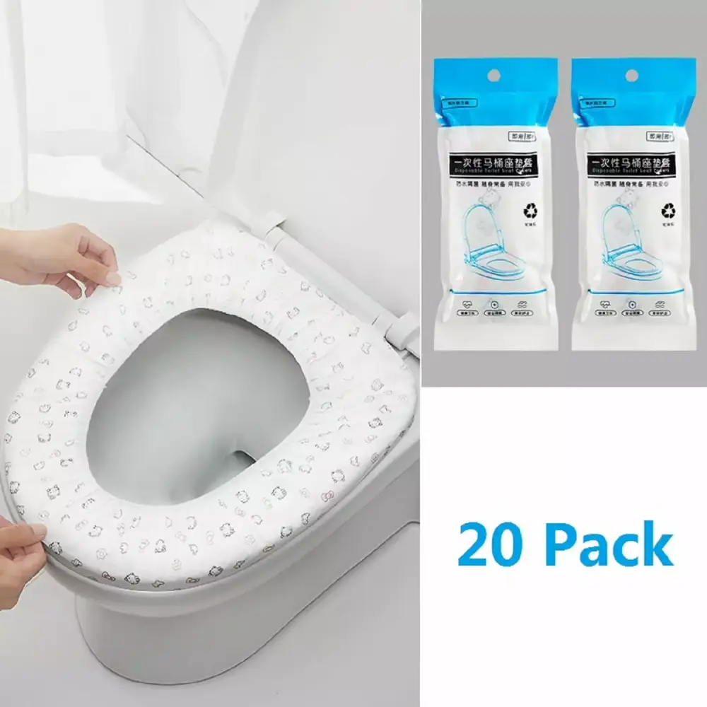 SZDUDU 20 Pack Disposable Toilet Seat Covers Adults and Kids Travel Airplane Public Restroom