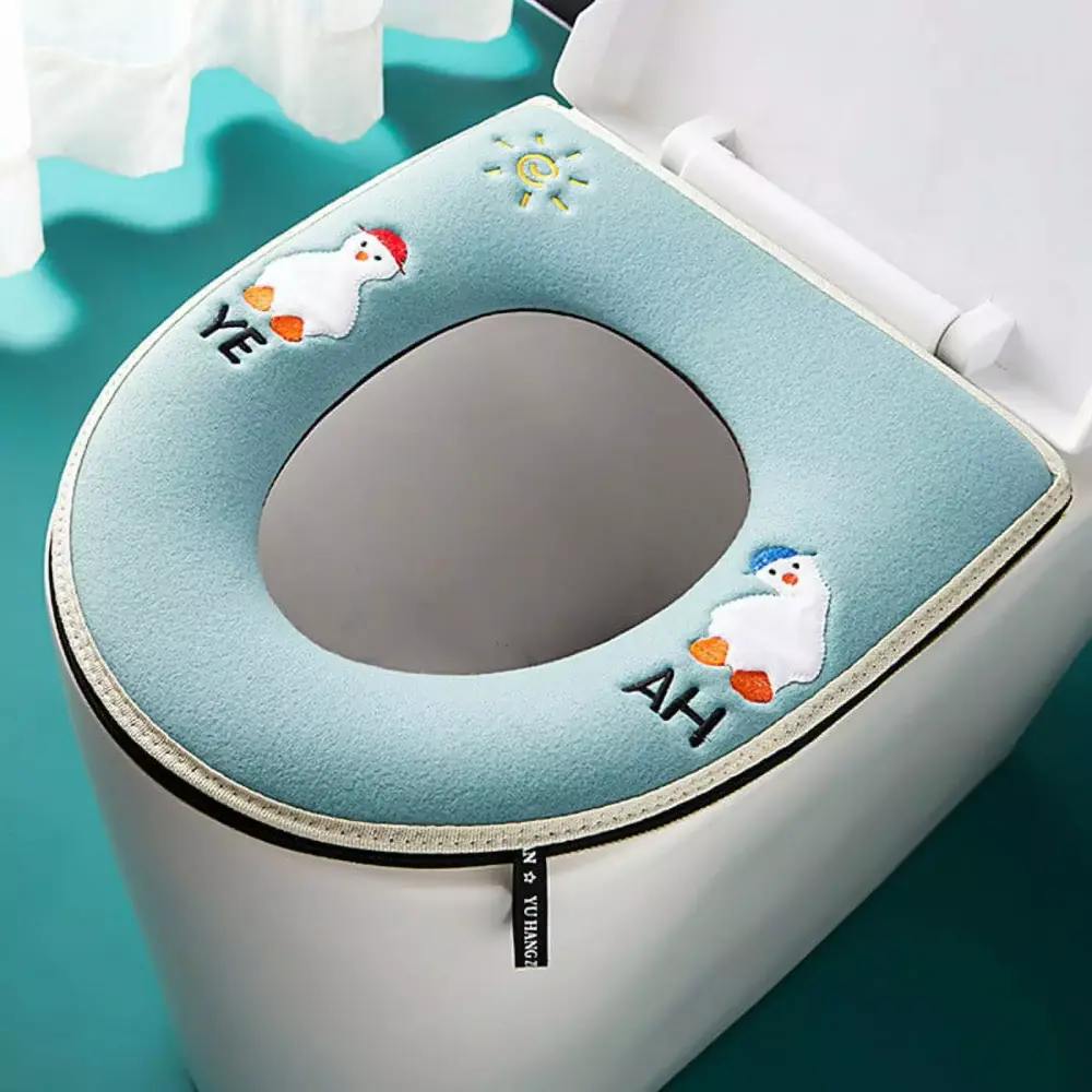 XHLQCBL Four Seasons Thickened Toilet Seat Cushion Washable Knitted Cover Pressure Relief Wheelchair
