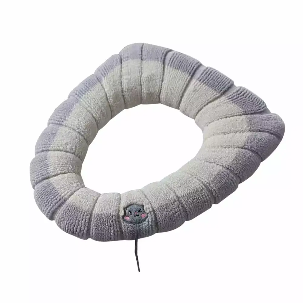 XHLQCBL Winter Thickened Toilet Seat Cushion Washable Knitted Cover Office Chair Ergonomic Pillow