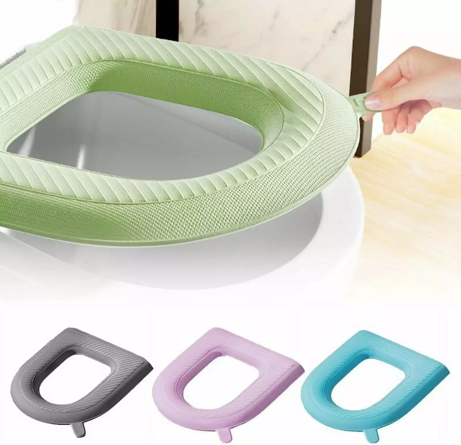 Waterproof Toilet Seat Cushion Padded Washable Toilet Cover Seat Pad Home Hotel 4 Pcs YYhl