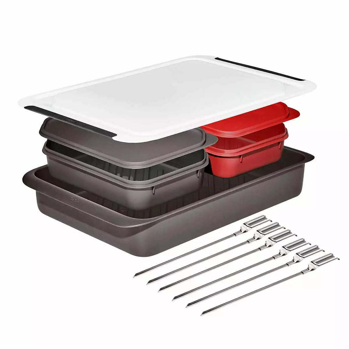 OXO SoftWorks Grilling Prep & Carry System - Portable Grill Tool Organizer