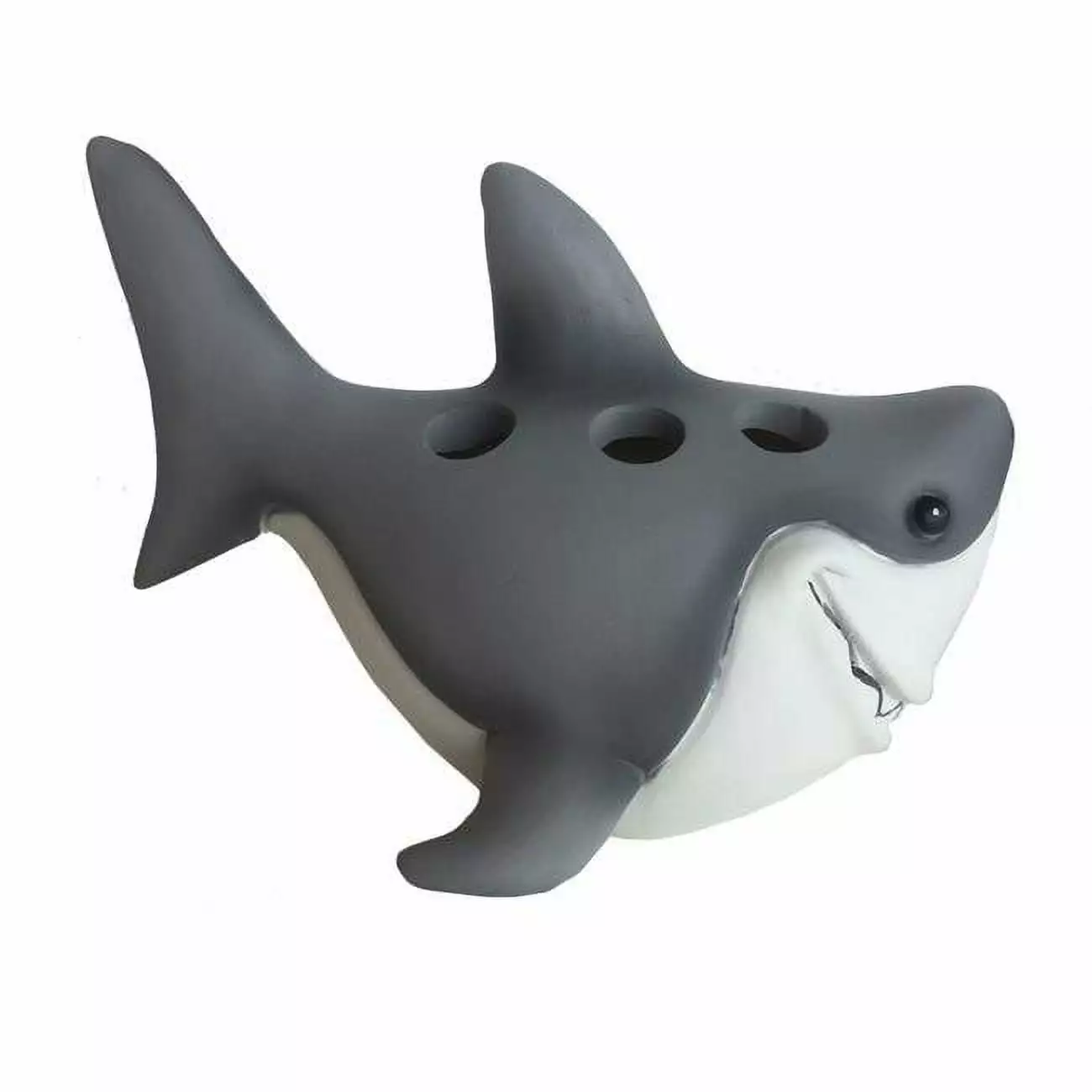 Borders Unlimited Fish N Sharks Great Toothbrush Holder White Bathroom Accessory