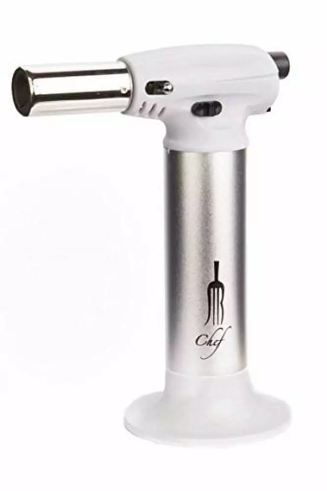 JB Chef Kitchen Torch Refillable Butane Torch Adjustable Flame Cooking Baking BBQ