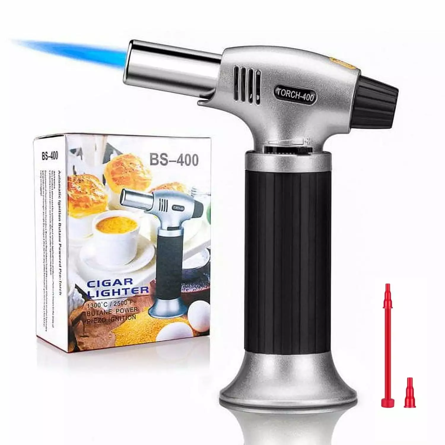 Refillable Cigar Butane Torch Lighters Kitchen Blow Torch Cooking Food Scorch Maple Star