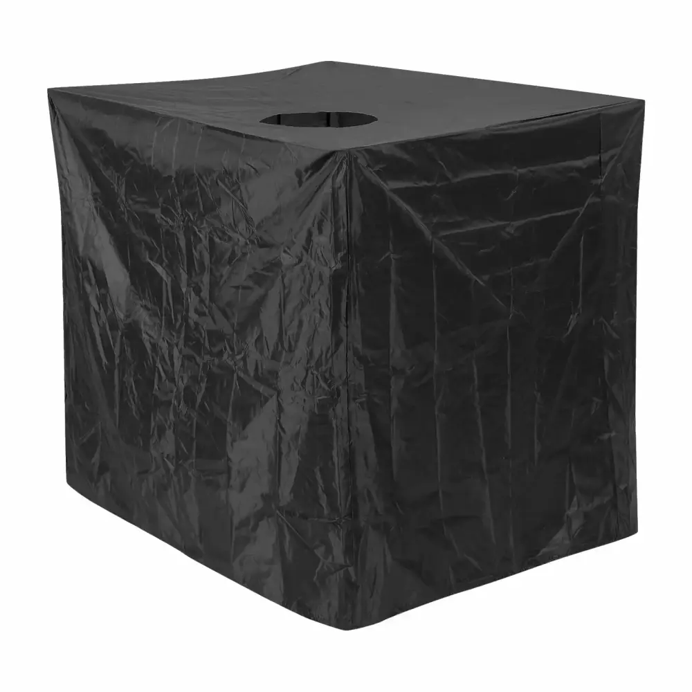 Uxcell IBC Tote Cover 47L x 39W x 45H Sunshade Waterproof Protective Hood 275 Gallon Tote Black