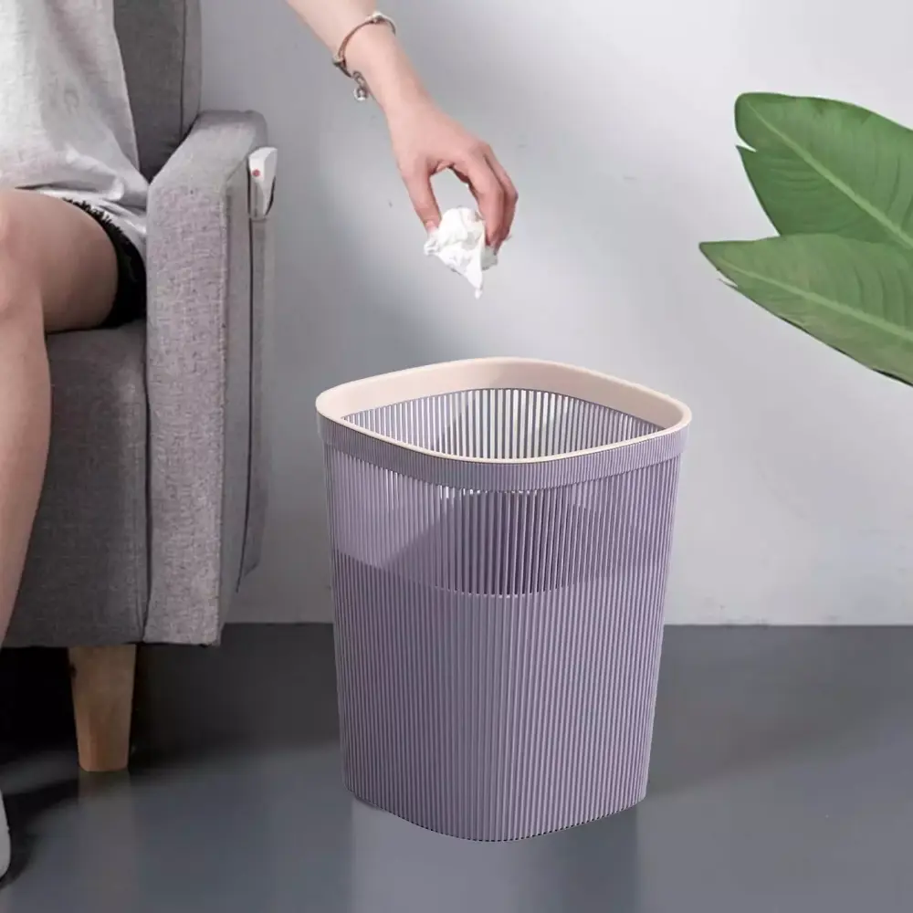 JOGZMZ Contactless Bathroom Trash Can Large Capacity Thickened Waste Bin Living Room